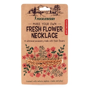 image:imageKikkerland Huckleberry Make Your Own Fresh Flower Necklace Genuine Leather