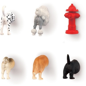 image:imageKikkerland Magnetic Funny Cat Butt Refrigerator Decorative Magnets Set of 6 Novelty Gift Cat LoversDog