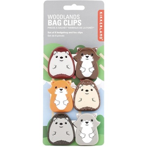 image:imageKikkerland Woodlands Bag Clip Set of 61 EA