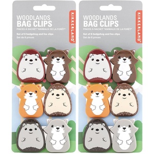 image:imageKikkerland Woodlands Bag Clip Set of 61 EA Pack of 2