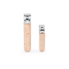 image:imageKikkerland Beechwood Stainless Steel Compact Nail Clippers Combo Set Ultra Sharp Sturdy Fingernail and Toenail Cutters