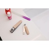 image:imageKikkerland Beechwood Stainless Steel Compact Nail Clippers Combo Set Ultra Sharp Sturdy Fingernail and Toenail Cutters