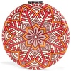 image:imageKikkerland Mandala Pocket Mirror  Assorted Designs  1 Randomly Selected  2X Magnification  Round  Frameless  Black  Diameter 6 cm x 1 cm