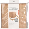 image:imageKikkerland Insulated Collapsible Portable Wicker Picnic Hamper Basket Cooler Seat Carrying Strap for Picnics Parties and BBQs