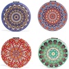 image:imageKikkerland Mandala Pocket Mirror  Assorted Designs  1 Randomly Selected  2X Magnification  Round  Frameless  Black  Diameter 6 cm x 1 cm