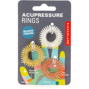 image:imageKikkerland Flexible Sensory Massage Small Acupressure Rings Set of 3 Therapy Stress Anxiety Relief Relaxation