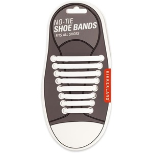 image:imageKikkerland NoTie Shoe Bands  White