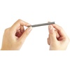 image:imageKikkerland Collapsible Travel Straw Set Medium Silver