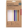 image:imageKikkerland Reusable Glass Straws 6 Assorted Colors CU279