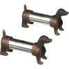 image:imageKikkerland Dachshund Salt and Pepper Shakers BrownSilver