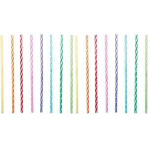image:imageKikkerland Rainbow Reusable StrawsRegular Pack of 2