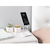 image:imageKikkerland New Extendable Portable Ergonomic Adjustable Universal Perfect Phone Stand with Tray White for Home Office Desktop