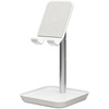 image:imageKikkerland New Extendable Portable Ergonomic Adjustable Universal Perfect Phone Stand with Tray White for Home Office Desktop
