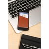 image:imageKikkerland Safe Slot Tech Universal Phone Leather Pocket Card Holder Case 3M Adhesive