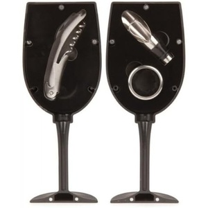 image:imageKikkerland Wine Glass Bar Set