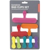 image:imageKikkerland Rainbow Bag Clips Set of 8 MulticolorRainbow