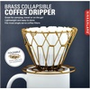 image:imageBrass Collapsible Coffee Dripper Great for Camping and Travel Lightweight and Easy to Store