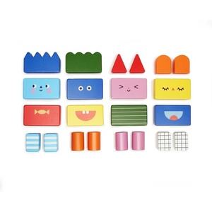 image:imageKikkerland Kidoki Stack amp Mix Wooden Building Blocks