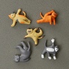 image:imageKikkerland Cat Yoga Magnet Set of Five  Fun Decor for Home Office amp Classroom  Gifts for Holidays amp Events