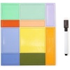 image:imageKikkerland Colorblock Memo Fridge Magnets Reusable Erasable Sticky Notes for Home Office Kitchen