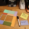 image:imageKikkerland Colorblock Memo Fridge Magnets Reusable Erasable Sticky Notes for Home Office Kitchen