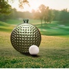 image:imageKikkerland Golf Ball Flask  Includes Funnel for Easy Drink Filling 8oz Capacity