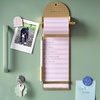 image:imageKikkerland Inkerie Magnetic Note Roll Dispenser  Includes Pen Holder  Perfect for Dorms Office Kitchen or Hobby Spaces