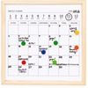 image:imageKikkerland Mini White Dry Erase Board Calendar Black Dry Erase Marker Small Mini White Board for Kids Students 8 x 8