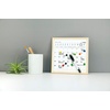 image:imageKikkerland Mini White Dry Erase Board Calendar Black Dry Erase Marker Small Mini White Board for Kids Students 8 x 8