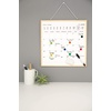 image:imageKikkerland Portable Hanging Schedule White Board Monthly Calendar Planner Dry Erase Memo Organizer 85 x 105