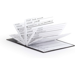 image:imageKikkerland Password Keeper NB01Red Wallet sized folding book1 Count Pack of 1