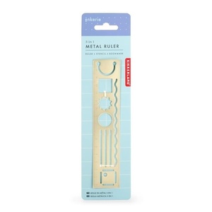 image:imageKikkerland 3 in 1 Metal Ruler