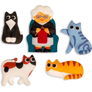 image:imageKikkerland Cat Lady Magnets Set of 5
