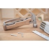 image:imageKikkerland 10 in 1 Pocket Compact EDC Gear Equipment Stainless Steel MultiTool White Wood Handle for Outdoors Camping Tool Accessories SurvivalWhite Wooden Hammer