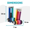 image:imageKikkerland 9in1 Rainbow MultiTool  Compact amp Durable 9Bit Driver Set with Allen Wrenches amp Screwdriver Bits  Utility Essentials for Home Improvement amp Travel Repair