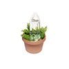 image:imageKikkerland Hand Blown Glass Self Watering Stake for Potted Plants Water from a Crystal Indoor Outdoor Gardening