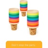 image:imageKikkerland Rainbow Wine Rings  Stopper BA91