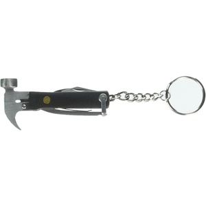 image:imageKikkerland 10 in 1 Pocket Compact EDC Gear Equipment Stainless Steel MultiTool White Wood Handle for Outdoors Camping Tool Accessories SurvivalBlack Wooden Mini Hammer