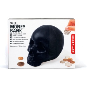 image:imageKikkerland Ceramic Desktop Halloween Decorative Skull Coin Piggy Bank Money Saver BoxSkull