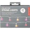 image:imageKikkerland 5ft 10 Hanging LED Disco String Lights Battery Operated Bedroom Living Room Inside Outside Decor Home Decor Party LightsPink Multicolor