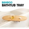 image:imageKikkerland Bamboo Bath Bathtub Side Rotating Table Tray Caddy Accessories Tub Shelf Home Decor Stress Relief