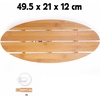 image:imageKikkerland Bamboo Bath Bathtub Side Rotating Table Tray Caddy Accessories Tub Shelf Home Decor Stress Relief