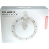 image:imageKikkerland Big Wheel Revolving Wall Clock SilverSilver