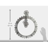 image:imageKikkerland Big Wheel Revolving Wall Clock SilverSilver