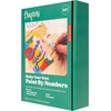 image:imageKikkerland Crafters Paint By Numbers Greeting Cards Set of 5 Cards  24 Paints Brush and Envelope Included