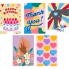 image:imageKikkerland Crafters Paint By Numbers Greeting Cards Set of 5 Cards  24 Paints Brush and Envelope Included
