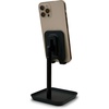image:imageKikkerland Extendable Portable Ergonomic Adjustable Universal Perfect Phone Stand with Tray Black for Home Office Desktop