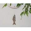 image:imageKikkerland Hanging Fish Thermometer Chrome Plated Stainless Steel FarenheitCelsius Indoor Outdoor