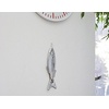 image:imageKikkerland Hanging Fish Thermometer Chrome Plated Stainless Steel FarenheitCelsius Indoor Outdoor