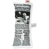 image:imageKikkerland Kobe Fake News Newspaper Print Canvas Squeaker Novelty Dog Toy for Small Medium Large Dogs